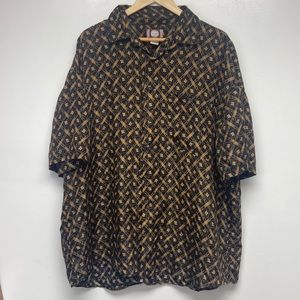 CHIAMARE SHORT SLEEVE MENS SILK XL SHIRT